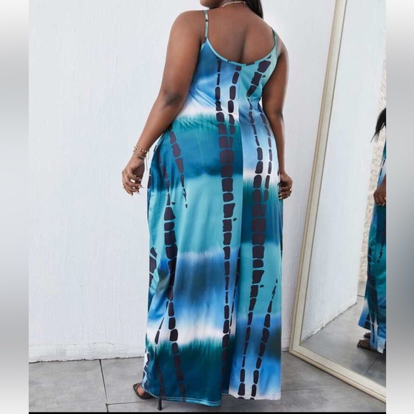 Boho Ombré Tie Dye Pocket Maxi Dress - Picture 2 of 5